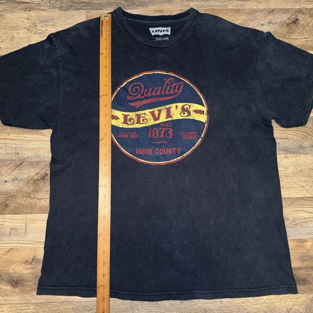 Levi's Quality 1873 Men's Black T-Shirt Size XL